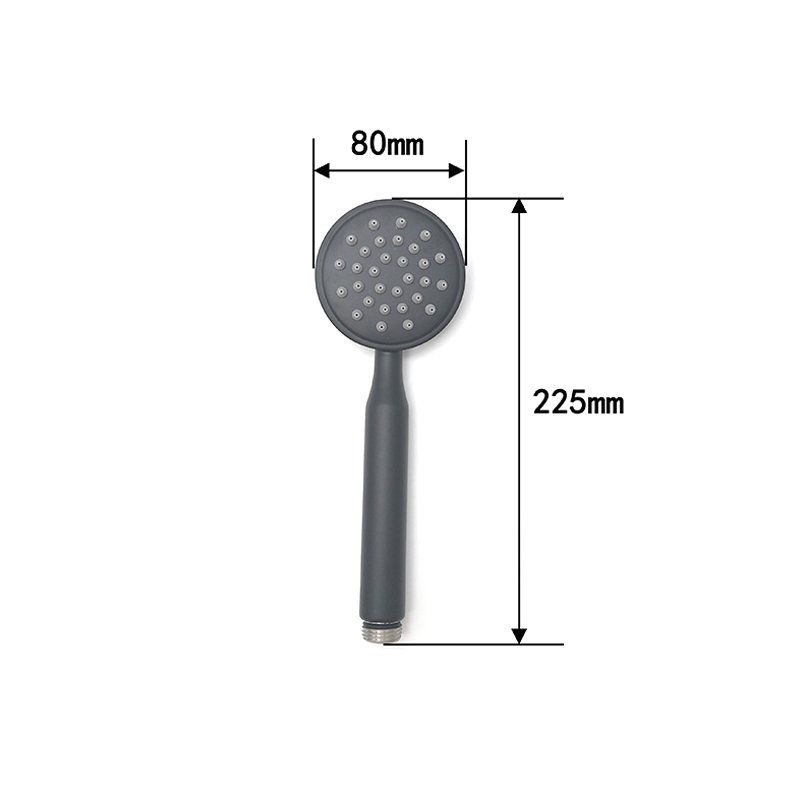 Bộ vòi sen tăng áp inox màu đen 6606